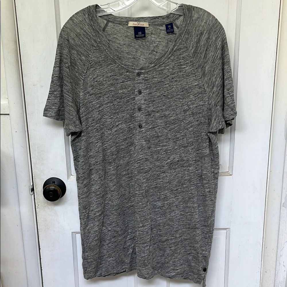 Scotch & Soda Gray Short Sleeve T-Shirt